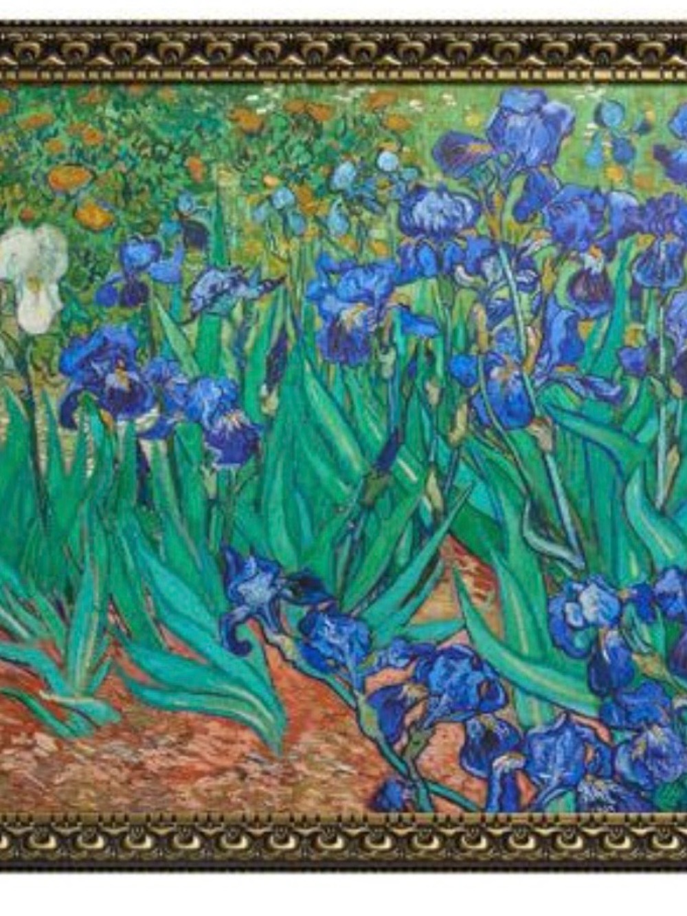 Blue Iris Floral Wall Art Print - Unknown Brand